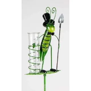 formano Gartenstecker Regenmesser, Grashüpfer mit Rechen, 145 cm
