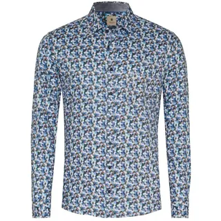Hatico Langarmhemd – Regular Fit – Langarm Hemd – Freizeithemd blau M