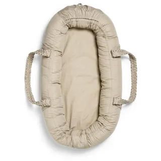 Elodie Details Babynest Kuschelnest Tragbare Babynestchen Neugeborene Kokon für Babys und Säuglinge, Waschbare Reisebett Baby Nestchen 100% Baumwoll 78x45 cm – Tender Taupe