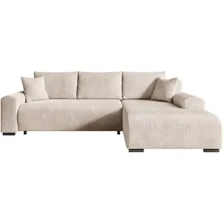 Xxxl Ecksofa, Creme, Textil, 3-Sitzer, 270x185 cm, Wohnzimmer, Sofas & Couches, Wohnlandschaften, Ecksofas