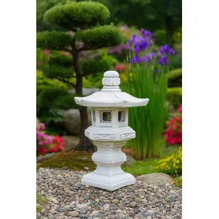 AniPlants Steingartenlaterne Japanische Pagode/Laterne Dabotap, Grün, Stein, Traditionell, Garten/Deko