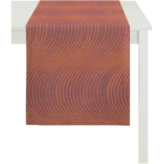 APELT Tischläufer APELT "2913 Loft Style", orange, B:48cm L:140cm, Polyester, Viskose, Tischdecken
