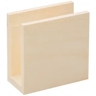 Serviettenhalter aus Holz, 12 x 12 cm