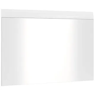 Lomadox Garderobenspiegel MALABO-129, Spiegel Flurspiegel 87x63 cm in weiß Hochglanz weiß