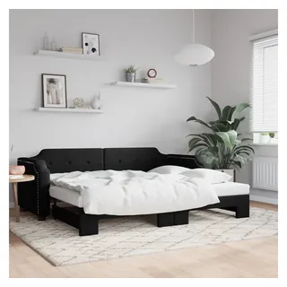 vidaXL Tagesbett 100 x 200 cm Schwarz