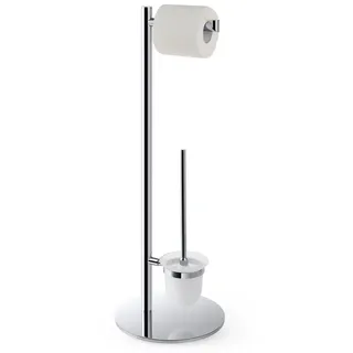 Brillantbad BOMEGA Papierrollenhalter Messing Chrom poliert 250x730x250 mm für Bad & WC >> Freistehend anwendbar