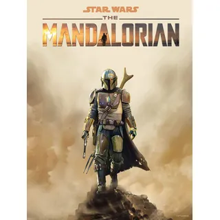 Komar Star Wars Wandbild | Mandalorian Movie Poster | Dekoration, Poster, Kunstdruck | Größe 40 x 50 cm | WB-SW-017-40x50, bunt