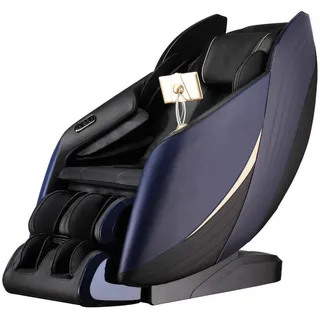 Home Deluxe Massagesessel, Blau, Textil, Kunststoff, 77x123x150 cm, Wohnzimmer, Sessel, Massagesessel