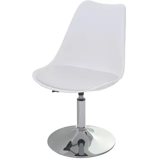 Mendler Drehstuhl Malmö T501 Kunstleder weiß 2er Set