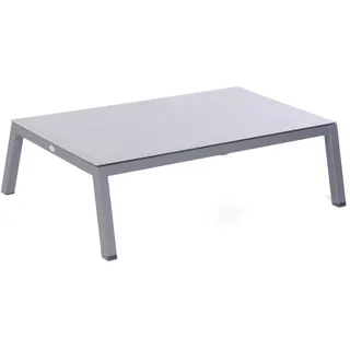 Lounge Tisch Gartentisch Empire ALU anthrazit inkl. Keramik Glasplatte