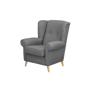 Max Winzer Ohrensessel Anton Flachgewebe 88 x 99 x 0 cm Schwarz