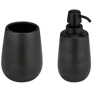 Wenko Bad-Accessoire Set Nerno, 2-teilig, aus hochwertiger Keramik