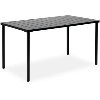 Idimex Azalea Gartentisch 140 x 80 x 75 cm Schwarz