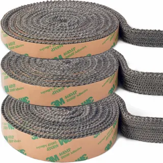 YOCCEK Kamindichtung Ofendichtband Selbstklebend Kamin Ofenrohr Dichtband Dichtung für Kaminofen Kamintür Smoker Ofendichtschnur Feuerfestes Dichtungsband (6mm x 20mm x 2m)