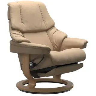 Stressless Reno | Power Sessel M Paloma Beige Eichefarben