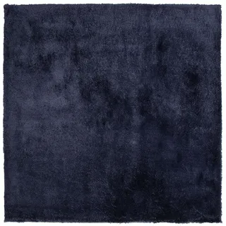Beliani Evren Zottelteppich 200 x 200 cm Blau