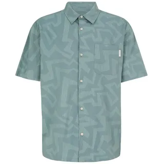 iriedaily Hawaiihemd Resorio Shirt - Hemd Herren - Kurzarmhemd - gemustertes Freizeithemd grün M