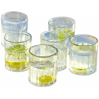 LOBERON Glas 6er Set Roseville, klar | Trinkgläser, Mundgeblasenes Qualitätsglas, Stilvolle Formen, Unten geriffelt für guten Halt