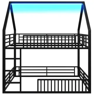 Okwish Etagenbett 140 x 200 cm Metall schwarz