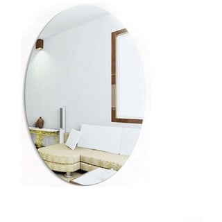 PETSTIBLE Acryl-Wandspiegel, selbstklebender Glasspiegel, hochklar, zum Aufkleben, rahmenlos, groß, selbstklebend, für Schlafzimmer, Wohnzimmer, Flur, Dekoration, 17 x 27 cm