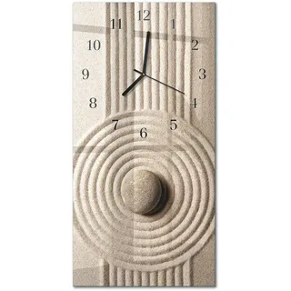 WANDUHR aus Glas 30x60 cm - Stein