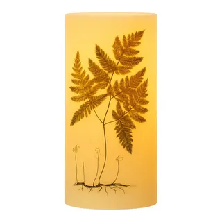 MARELIDA LED-Kerze XXL LED Kerze Farndruck Echtwachs flackernd H:25cm für Innen weiß/grün grün