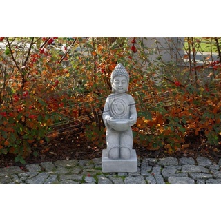 JVmoebel Skulptur JV Möbel Garden Buddha-Figur für Garten und Terrasse weiß