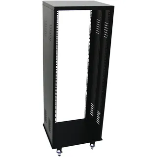 Omnitronic ROADINGER Stahl-Rack SR-19, 30HE | Pulverbeschichtetes Stahlrack, ideal für Festinstallationen