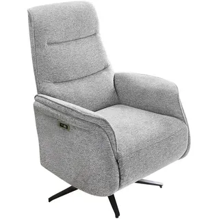 luma-home schönes für dein zuhause Relaxsessel TV Chenille 74 x 108 x 89 cm Grau elektrisch mit Massagefunktion und Heizung