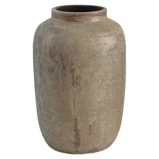 Bodenvase AVION braun gold H. 35cm D. 24cm bauchig Keramik CreaFlor Home - Braun