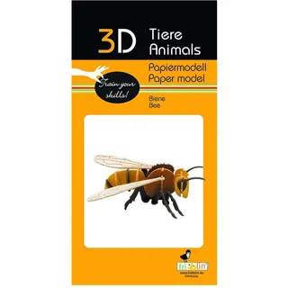 Fridolin 3D Papiermodell, Biene