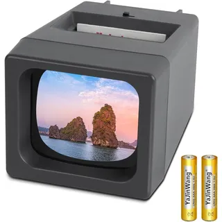 TCNEWCL 35mm Diabetrachter für alte Dias, Dia-Betrachter 2X Vergrößerung LED be
