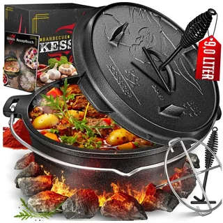 Kesser Dutch Oven Set 9,0 l Gusseisen Gelb