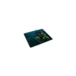 Razer Goliathkäfer – Tragbar Tuch Gaming Mauspad Spiel auf der Go, Stoff, blau / grün, Mobile