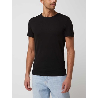 Slim Fit T-Shirt aus Baumwolle im 3er-Pack, Mittelgrau, XXL