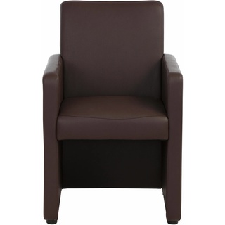 Cocktailsessel HOME AFFAIRE "Bologna" Sessel Gr. Kunstleder, B/H/T: 60 cm x 90 cm x 59 cm, braun Clubsessel Cocktailsessel Stühle in verschiedenen Farben und Materialien erhältlich