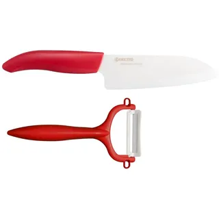 Kyocera GEN RED Cut & Peel Santokumesser 14 cm rot