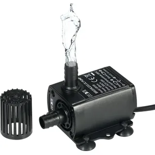 Decdeal USB DC5V 4,8 Watt Ultra-leise Mini Brushless Wasserpumpe Wasserdichte Tauch Brunnen Aquarium Umwaelz 300L / H Aufzug 300 cm