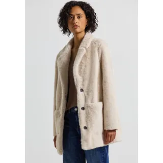 STREET ONE Fake Fur Mantel pastel sand), 46 - 46