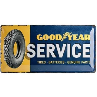 Nostalgic-Art Blechschild 25 x 50 cm, "Goodyear-Service" - Motorradzubehör - Geschenkideen