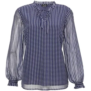 GOLDNER Chiffonbluse blau 38