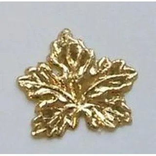 Wachsornament Weintraubenblatt - Gold