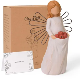 Cuayaes Gesundheit Schutzengel Gute Besserung Geschenke für Frauen | Genesungsgeschenke, Wellness Geschenke für Frauen, Mutmacher Geschenk bei Krankheit, Geformte Handbemalte Harz Engel Figur