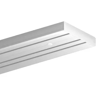 BestLivings Gardinenschiene 3-läufig Ø 0 mm 120 cm Weiß