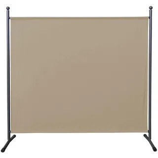 Quick Star Paravent Stellwand Outdoor Wetterfest in mehreren Größen - Farben - Motiven beige 178 cm x 180 cm x 51 cm