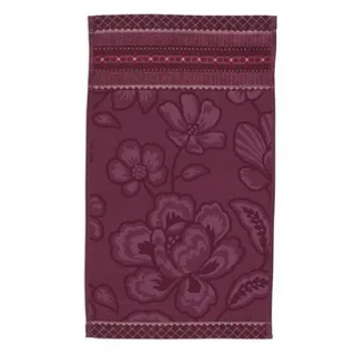 Pip Studio Jasmin Jaquard Gästehandtuch 30 x 50 cm dark pink