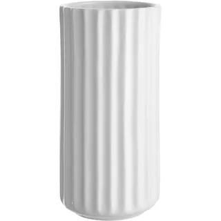 BUTLERS Blumenvase LIV weiße Keramik Vase 20cm hoch | Vintage Deko-Vase für Pampasgras und Trockenblumen | Vase für Tischdeko oder als Buchvase