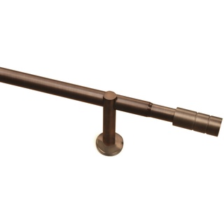 Gardinia Gardinenstange Zylinder Bronze 100 cm - 190 cm