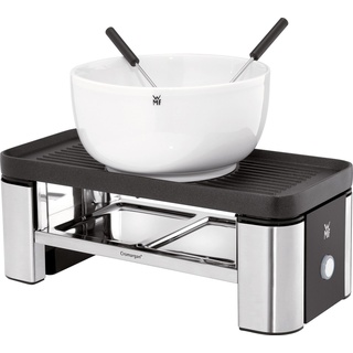 WMF Raclette und Fondue-Set KÜCHENminis® für Zwei, 3 Raclettepfännchen, 370 W schwarz|silberfarben