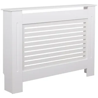 KADIMA DESIGN Moderne Heizkörperverkleidung mit Lamellen-Muster 112x19x82 cm